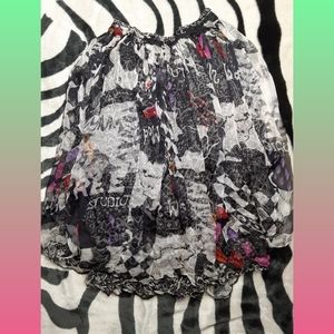 Vintage Reversible Statement Skirt